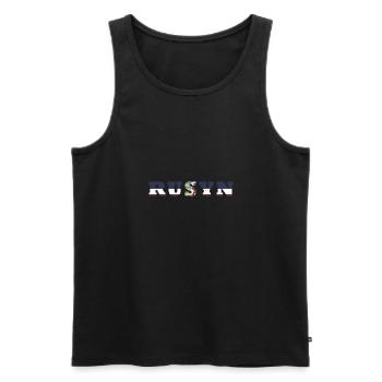 Ostslawen Rusyn Karpaten Herkunft Rusnak - Männer Premium Bio Tank Top - Schwarz - Vorne - Michal (187cm)