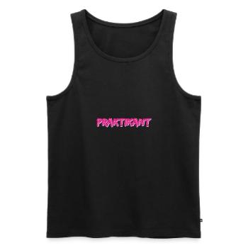 Job Intern - Men's Premium Organic Tank Top - black - Front - AI Model Male 178 light (178cm)