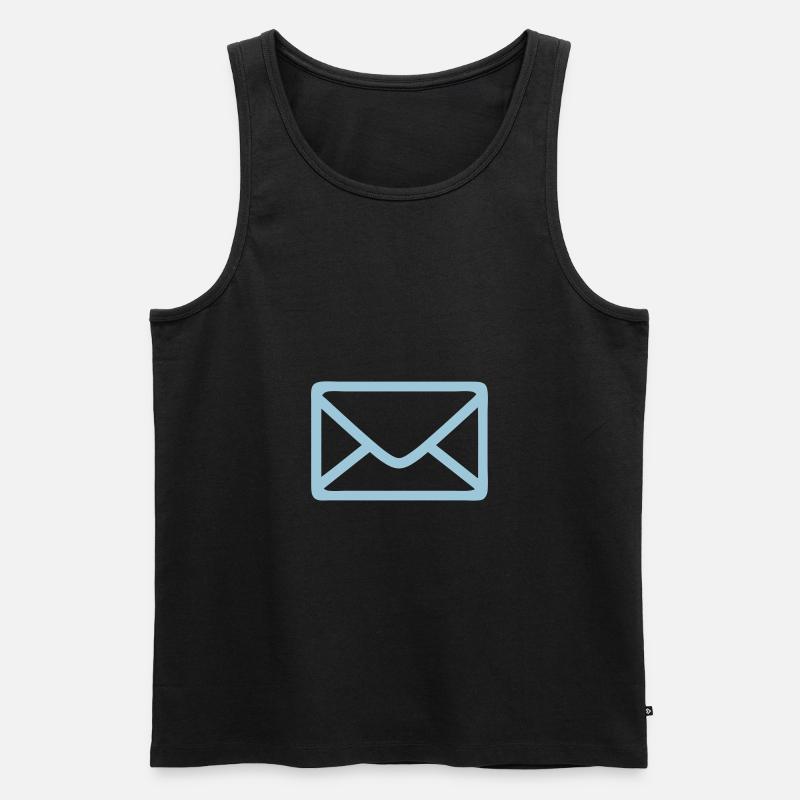 Umschlagsymbol 2805 - Männer Premium Bio Tank Top - Schwarz