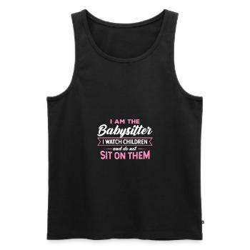 Kinderbetreuer Kindermädchen Aupair Babysitter - Männer Premium Bio Tank Top - Schwarz - Vorne - Michal (187cm)
