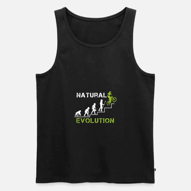 DownHill Evolution - Männer Premium Bio Tank Top - Schwarz