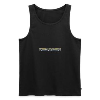 Cadeau pour Ariana - Débardeur bio Premium Homme - noir - Devant - AI Model Male 178 light (178cm)