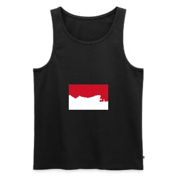 Indonesien - Männer Premium Bio Tank Top - Schwarz - Vorne - AI Model Male 178 light (178cm)
