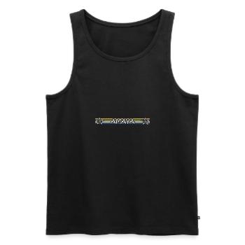 Gift for Amaya - Men's Premium Organic Tank Top - black - Front - Michal (187cm)