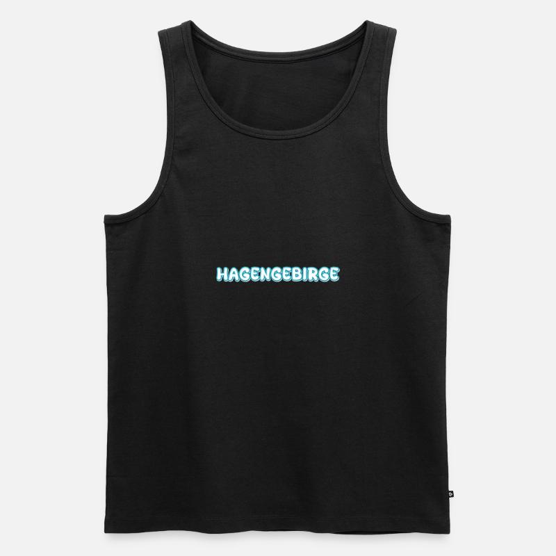 Trekking Hagengebirge - Männer Premium Bio Tank Top - Schwarz