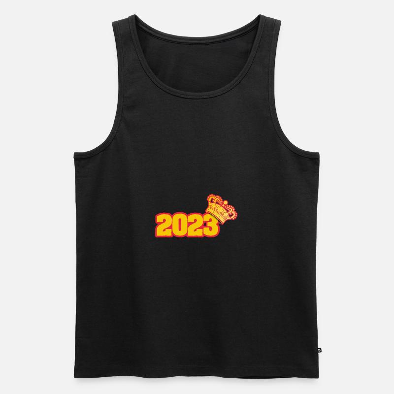 2023 - Männer Premium Bio Tank Top - Schwarz