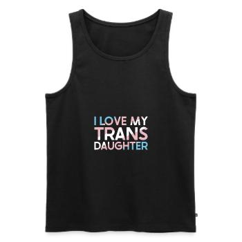 LGBT Gay Rainbow pour les amis et la communauté - Débardeur bio Premium Homme - noir - Devant - AI Model Male 178 light (178cm)