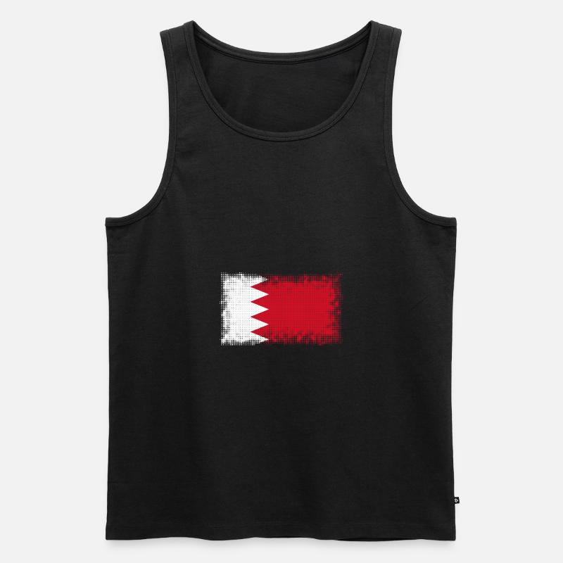 Bahrain - Männer Premium Bio Tank Top - Schwarz