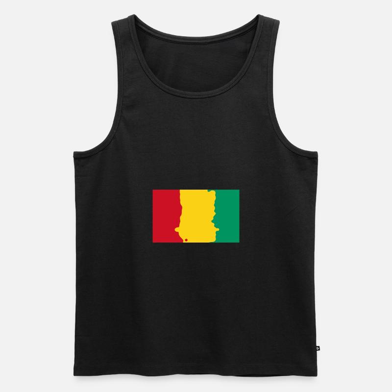 Guinea - Männer Premium Bio Tank Top - Schwarz