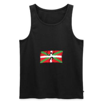 Flagge baskische Befummelung -frankreich Baskenland Baskenland - Männer Premium Bio Tank Top - Schwarz - Vorne - AI Model Male 178 light (178cm)