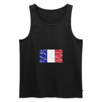 Martinique - Débardeur bio Premium Homme - noir - Devant - AI Model Male 178 light (178cm)