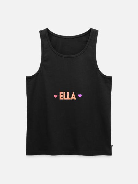 Ella - Männer Premium Bio Tank Top - Schwarz