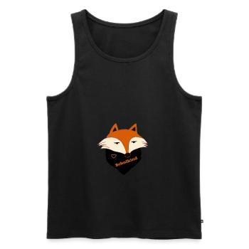 Fuchs Schulkind - Einschulung - Schule - Männer Premium Bio Tank Top - Schwarz - Vorne - Michal (187cm)