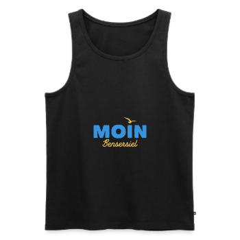 Nordsee Moin Bensersiel - Männer Premium Bio Tank Top - Schwarz - Vorne - Michal (187cm)