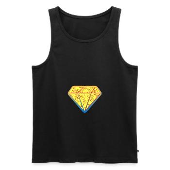 Geld Cash Verdienen Rich Dollar Euro - Männer Premium Bio Tank Top - Schwarz - Vorne - AI Model Male 178 light (178cm)