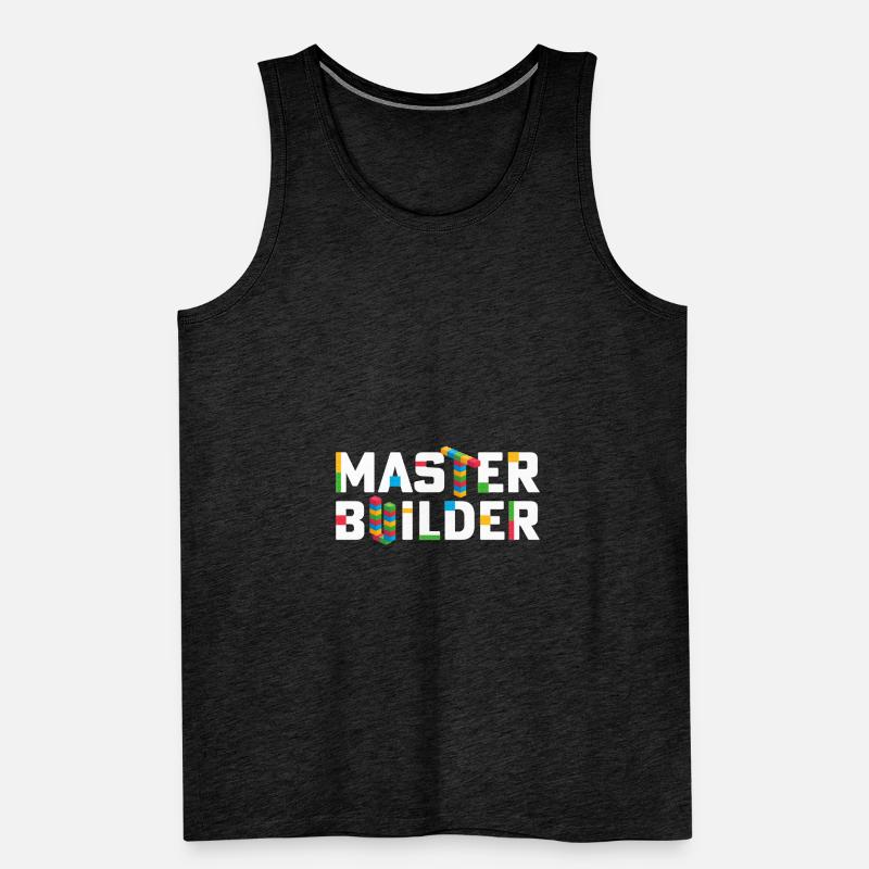 Master Builder Blocs de construction Briques Constructeurs papa Débardeur bio Premium Homme