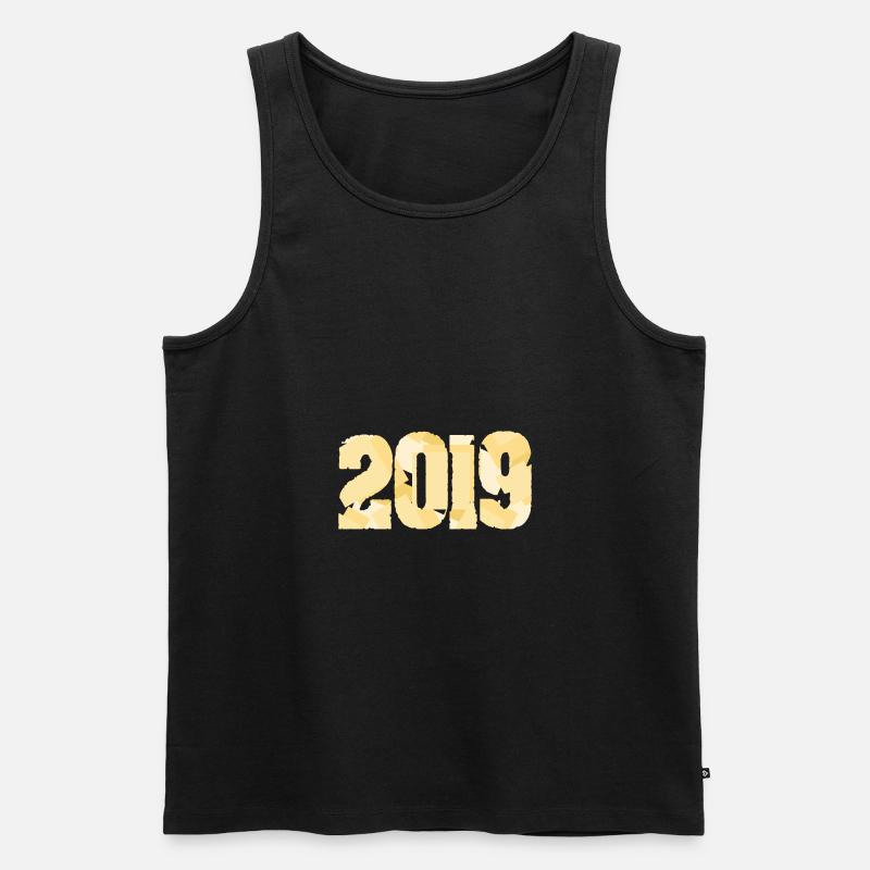 2019 - Männer Premium Bio Tank Top - Schwarz
