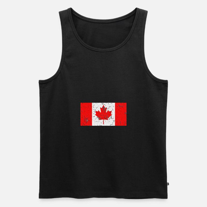 Kanada - Männer Premium Bio Tank Top - Schwarz