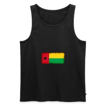 Guinea Bissau - Men's Premium Organic Tank Top - black - Front - Michal (187cm)