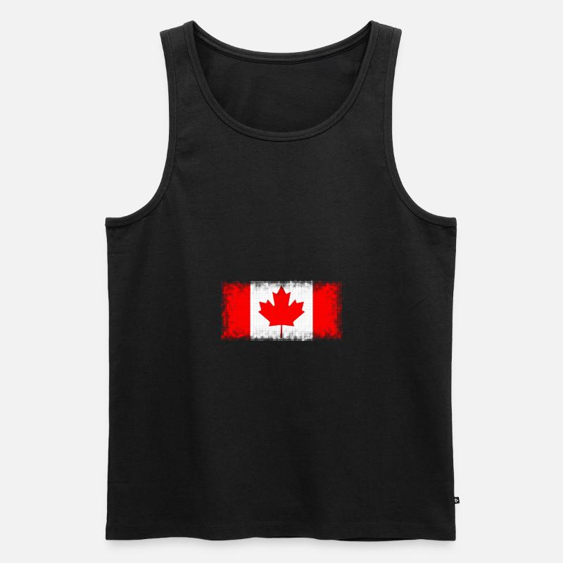 Kanada - Männer Premium Bio Tank Top - Schwarz