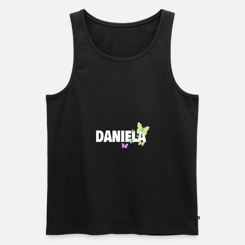 Daniela - Männer Premium Bio Tank Top - Schwarz