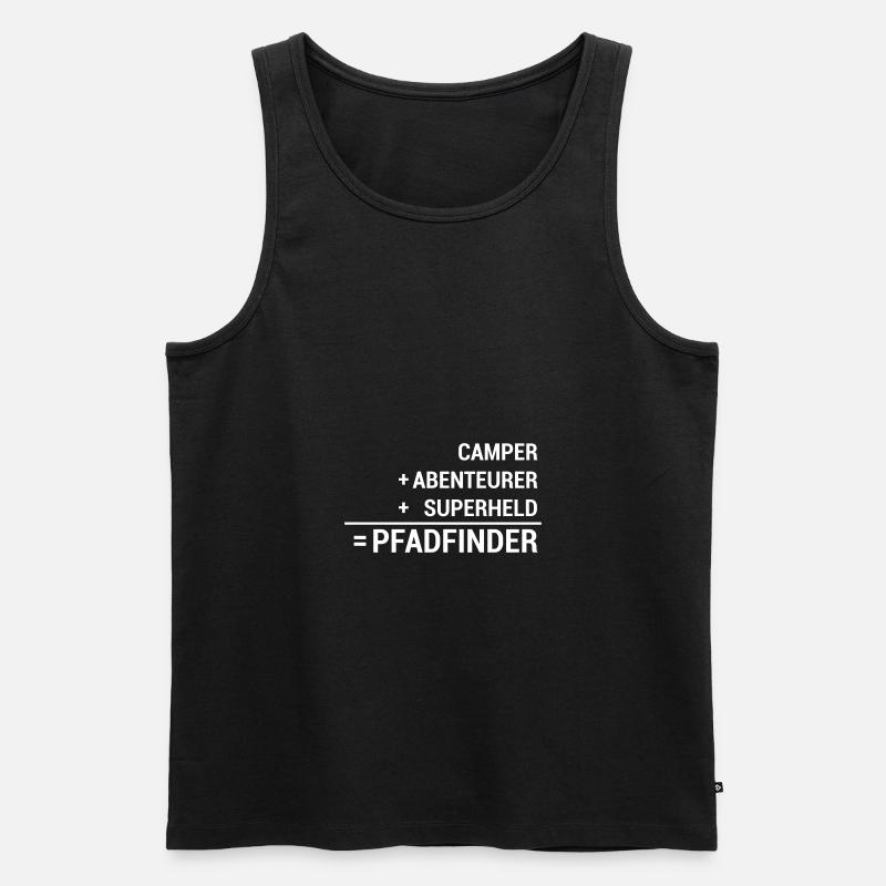 Pfadfinder - Männer Premium Bio Tank Top - Schwarz
