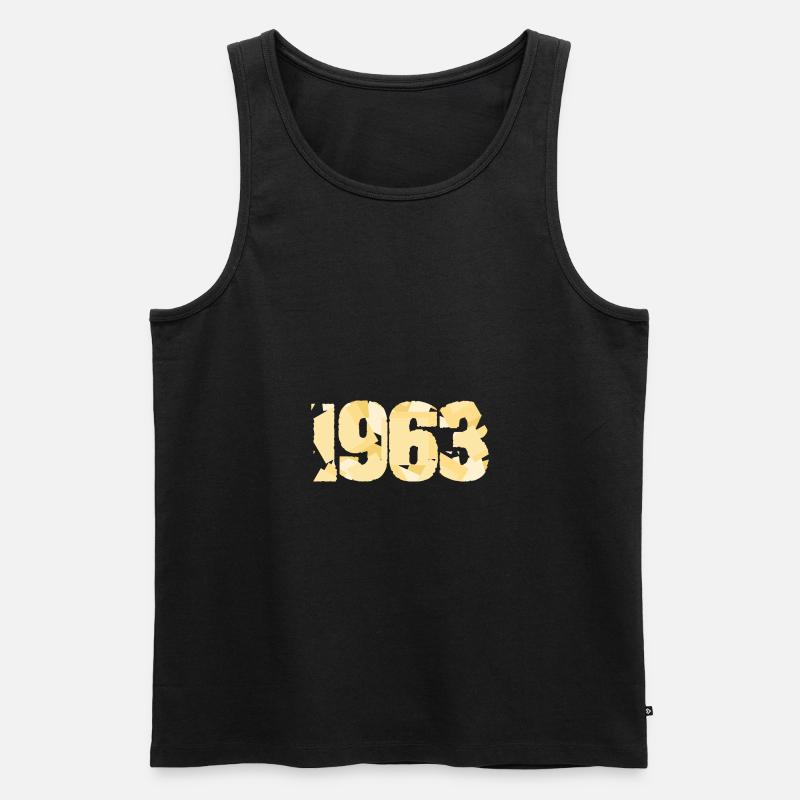 1963 - Männer Premium Bio Tank Top - Schwarz