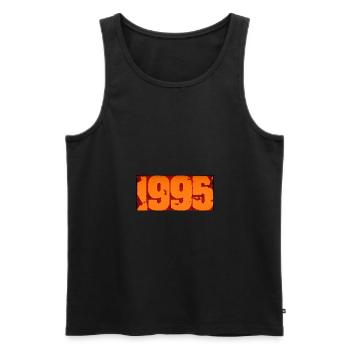 1995 - Männer Premium Bio Tank Top - Schwarz - Vorne - Michal (187cm)