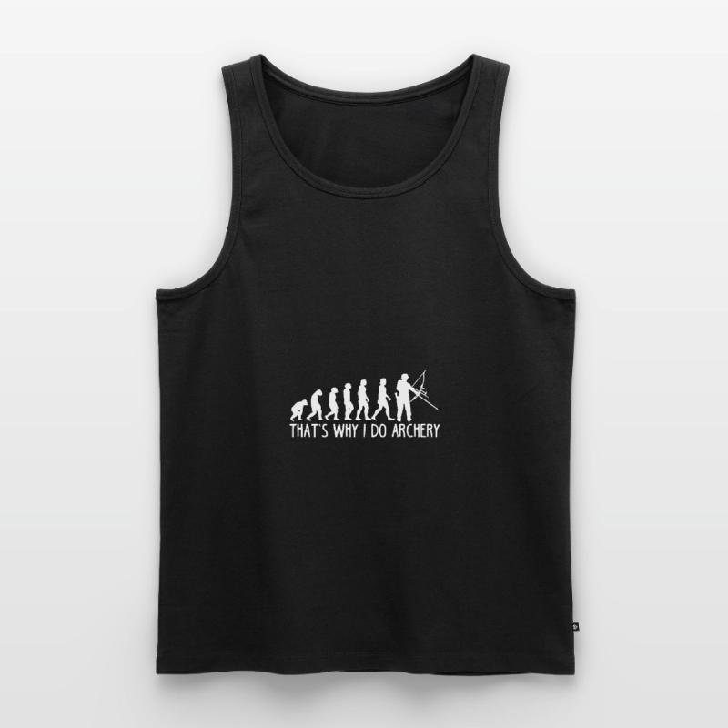 Bogenschießen Evolution Männer Premium Bio Tank Top