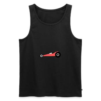 dragster racer automotive car automobil rennwagen2 - Männer Premium Bio Tank Top - Schwarz - Vorne - Michal (187cm)