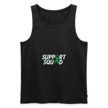 Cerebral palsy support squad cerebral palsy - Men's Premium Organic Tank Top - black - Front - AI Model Male 178 light (178cm)