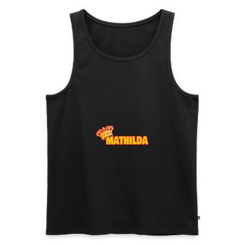 Crown for Mathilda - Men's Premium Organic Tank Top - black - Front - Michal (187cm)