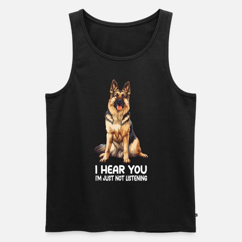 German Sheperd - Männer Premium Bio Tank Top - Schwarz