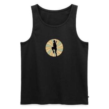 Aerobics Aerobic - Männer Premium Bio Tank Top - Schwarz - Vorne - Michal (187cm)