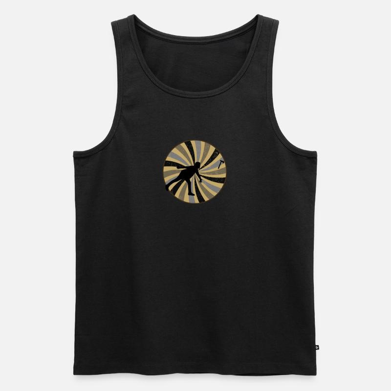 Axtwerfen Axt Axt - Männer Premium Bio Tank Top - Schwarz