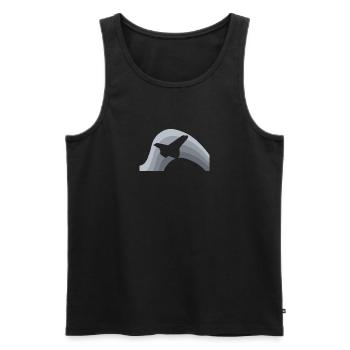 Airplane - Men's Premium Organic Tank Top - black - Front - Michal (187cm)
