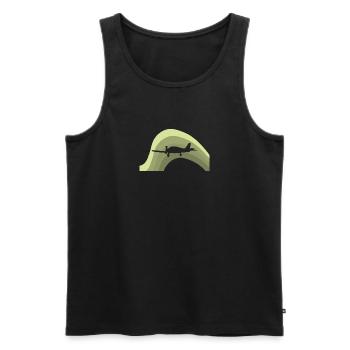 Aerospace Luftfahrt - Männer Premium Bio Tank Top - Schwarz - Vorne - AI Model Male 178 light (178cm)