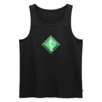 Dodgeball Dodgeball Ballsport - Männer Premium Bio Tank Top - Schwarz - Vorne - Michal (187cm)