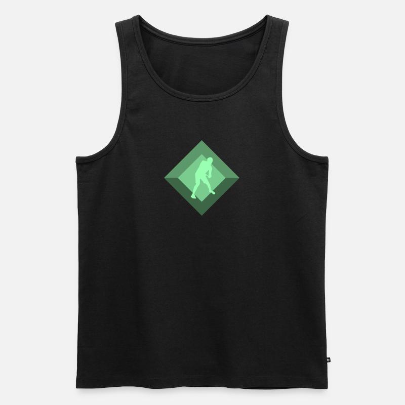 Discgolf Discgolf Spieler - Männer Premium Bio Tank Top - Schwarz