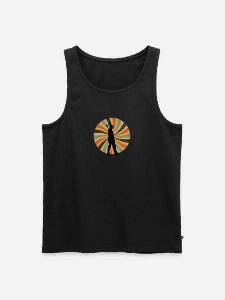 Axe Throwing Axt - Männer Premium Bio Tank Top - Schwarz