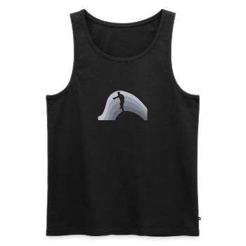Frisbee Sport Sport - Men's Premium Organic Tank Top - black - Front - AI Model Male 178 light (178cm)