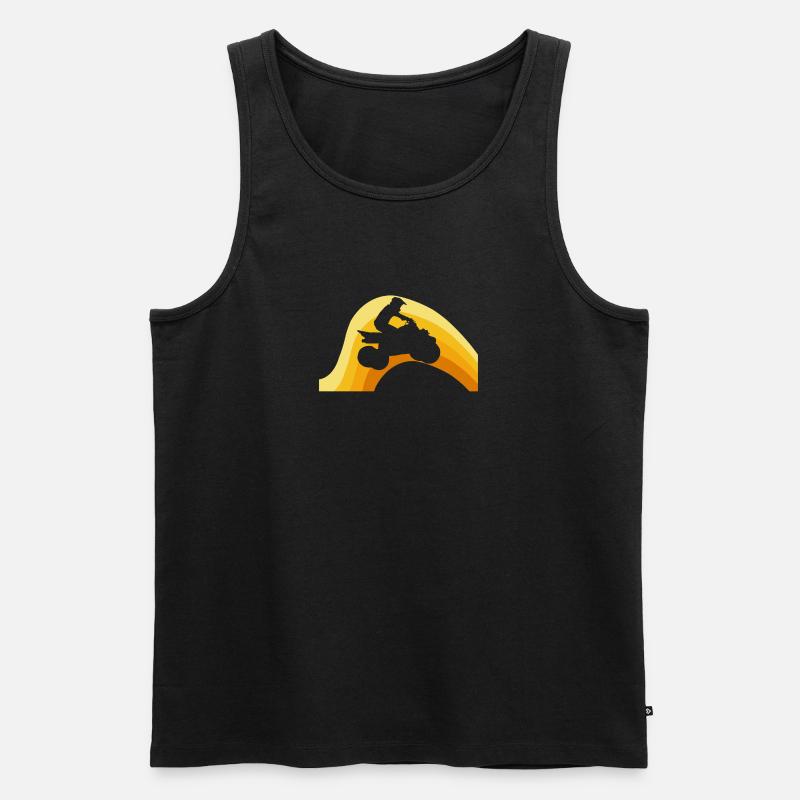Quad2 - Männer Premium Bio Tank Top - Schwarz