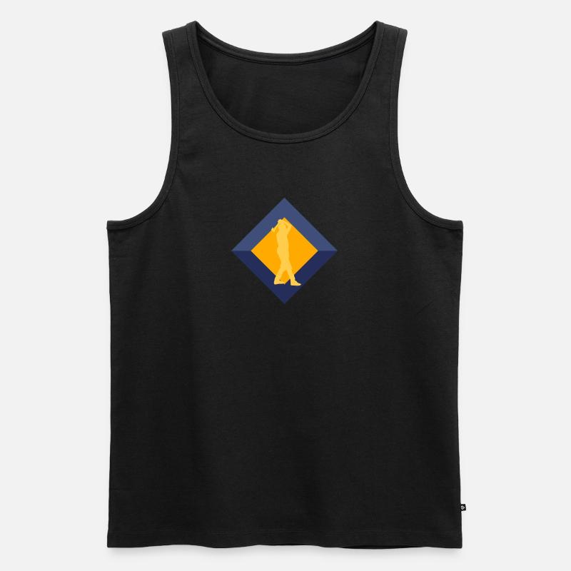 Axtwerfen Axt Axtwerfen - Männer Premium Bio Tank Top - Schwarz