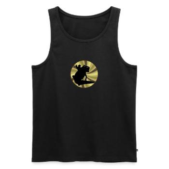 Animaux de compagnie Axolotl - Débardeur bio Premium Homme - noir - Devant - Michal (187cm)