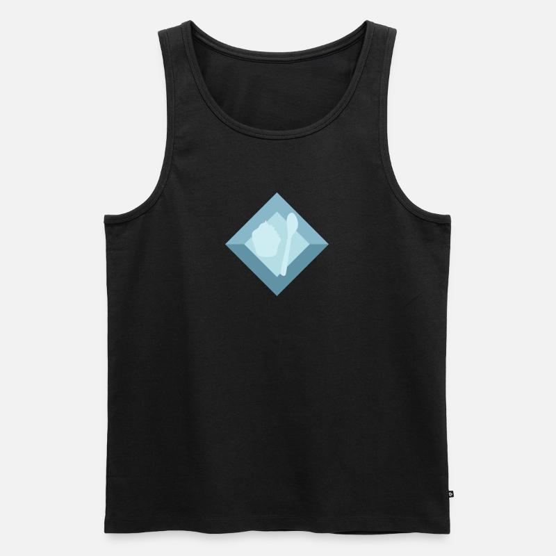 Muffin Backen Törtchen - Männer Premium Bio Tank Top - Schwarz