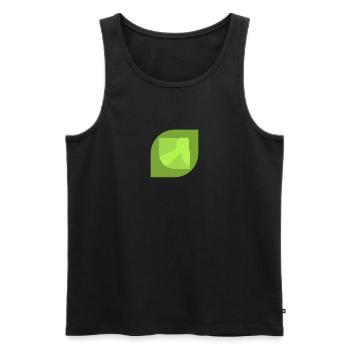 Strong Man Arm Wrestling Bench Press - Men's Premium Organic Tank Top - black - Front - AI Model Male 178 light (178cm)