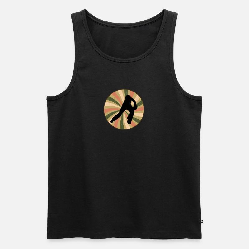 Cricketer Cricketer Cricketer - Men's Premium Organic Tank Top - black