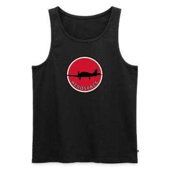 Aviator Pilot Aviator - Men's Premium Organic Tank Top - black - Front - AI Model Male 178 light (178cm)