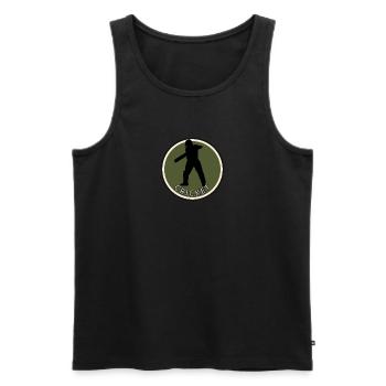 Équipe de cricket de lanceur Équipe de cricket - Débardeur bio Premium Homme - noir - Devant - Michal (187cm)