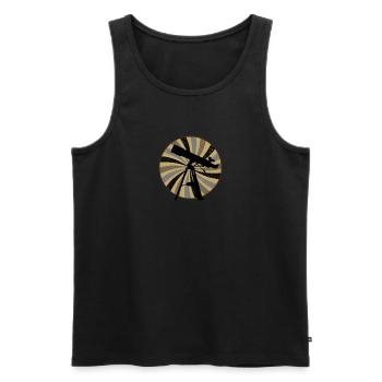 Physicist Astrophysics Astronomy - Men's Premium Organic Tank Top - black - Front - AI Model Male 178 light (178cm)